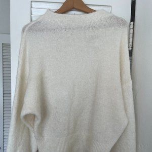 Meg 24% Mohair Cream Sweater